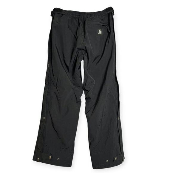 Carhartt Waterproof Breathable Waist Overall Unlined SIZE S 28 Black Pants - Picture 5 of 16